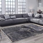 tapijt Louis De Poortere LX8263 Fading World Medaillon Mineral Black interior 2
