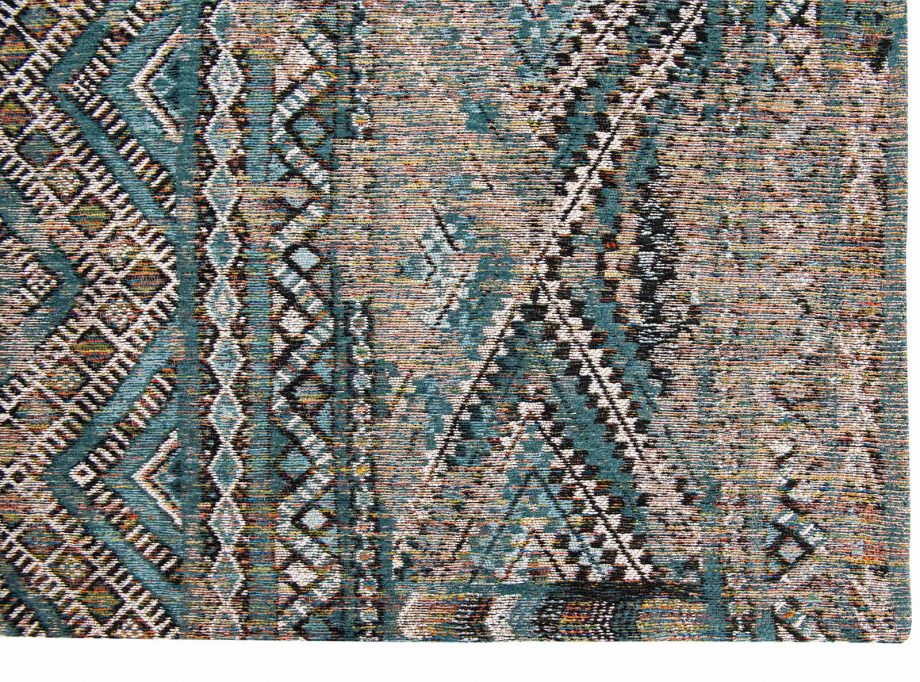 Louis De Poortere tapijt LX 9110 Antiquarian Kilim Zemmuri Blue corner