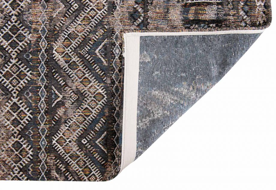 Louis De Poortere tapijt LX 9113 Antiquarian Kilim Black Rabat back