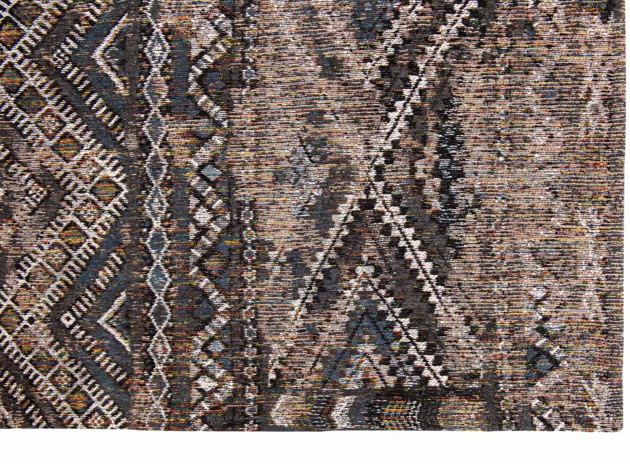Louis De Poortere tapijt LX 9113 Antiquarian Kilim Black Rabat corner