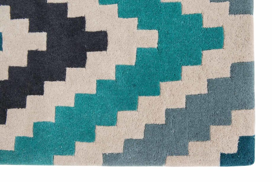 Louis De Poortere tapijt Romo LX 2003 Scala Teal corner