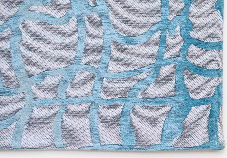 Louis De Poortere tapijt LX 9203 Mad Men Dedalo Blue Marine corner