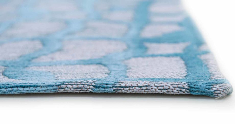 Louis De Poortere tapijt LX 9203 Mad Men Dedalo Blue Marine side