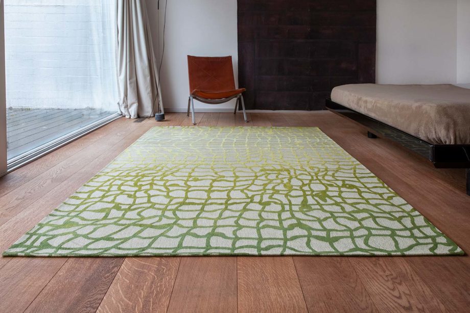 Louis De Poortere tapijt LX 9204 Mad Men Dedalo Republic Green interior 1