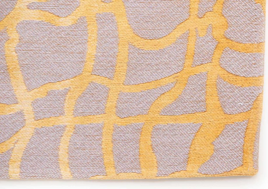 Louis De Poortere tapijt LX 9205 Mad Men Dedalo Yellow Scarab corner