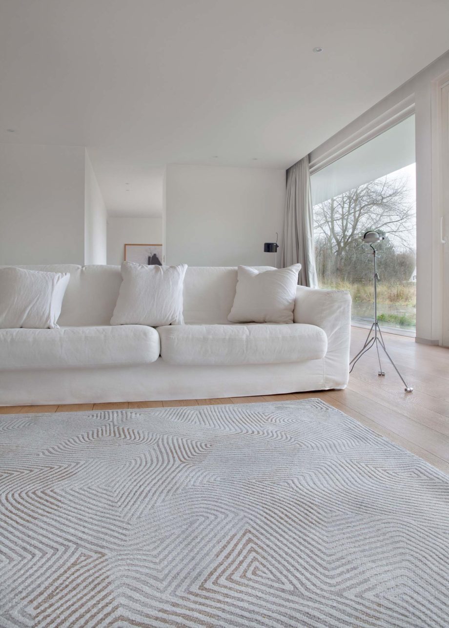 Louis De Poortere tapijt LX 9228 Meditation Coral Oyster White interior 1