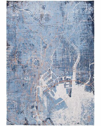 Louis De Poortere tapijt Cities Tokyo 9314 Conductive Blue