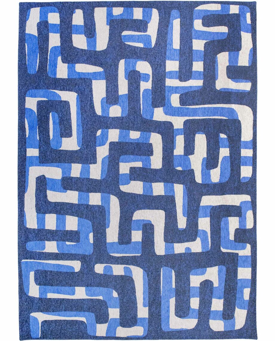 Louis De Poortere tapijt Craft Kuba 9336 Ultramarine