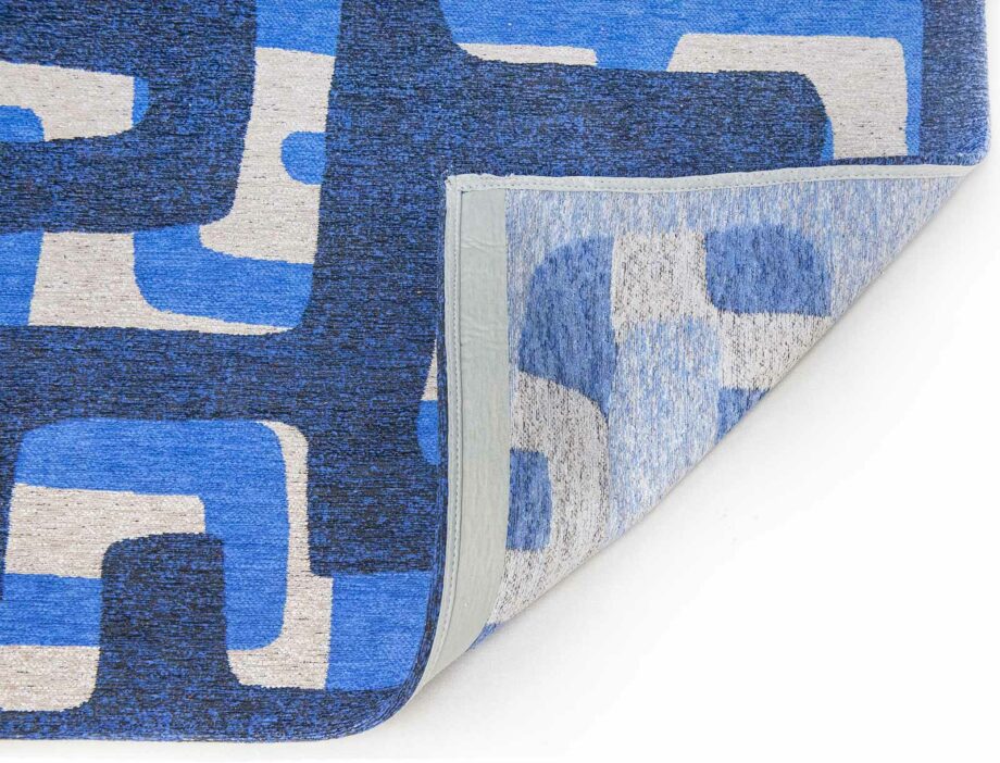 Louis De Poortere tapijt Craft Kuba 9336 Ultramarine back