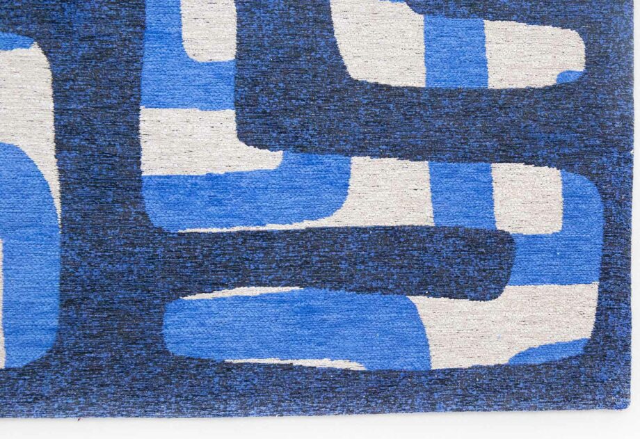 Louis De Poortere tapijt Craft Kuba 9336 Ultramarine corner