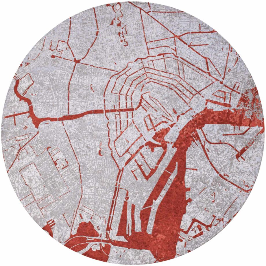 Louis De Poortere Cities Amsterdam 9323 Orange Cut round