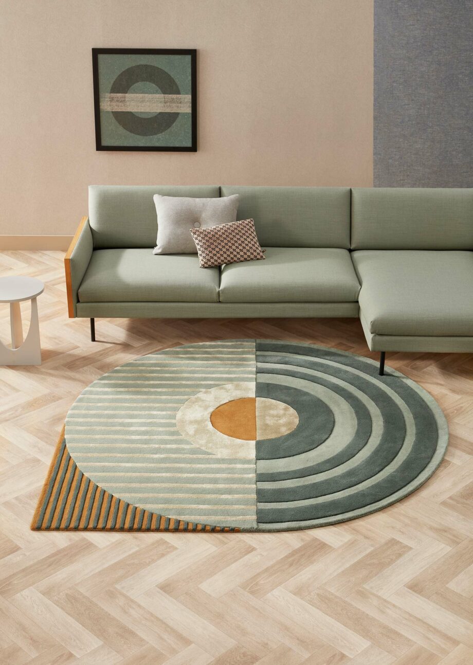 Brinker Carpets tapijt Fano Girare Green interior 2