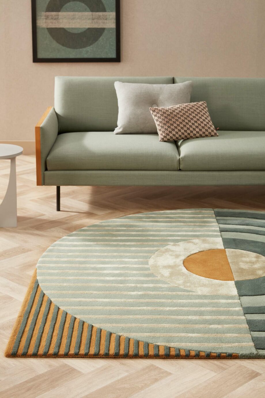Brinker Carpets tapijt Fano Girare Green interior 3