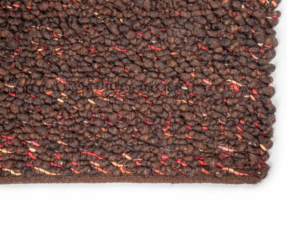 Brinker Carpets tapijt Modena Brown Anthracite top corner