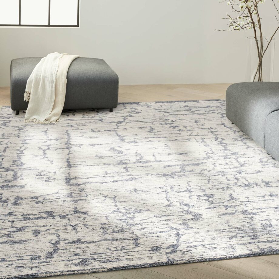 Calvin Klein tapijt Sculptural CK009 SCL01 BLUE 9x12 099446877017 interior 1