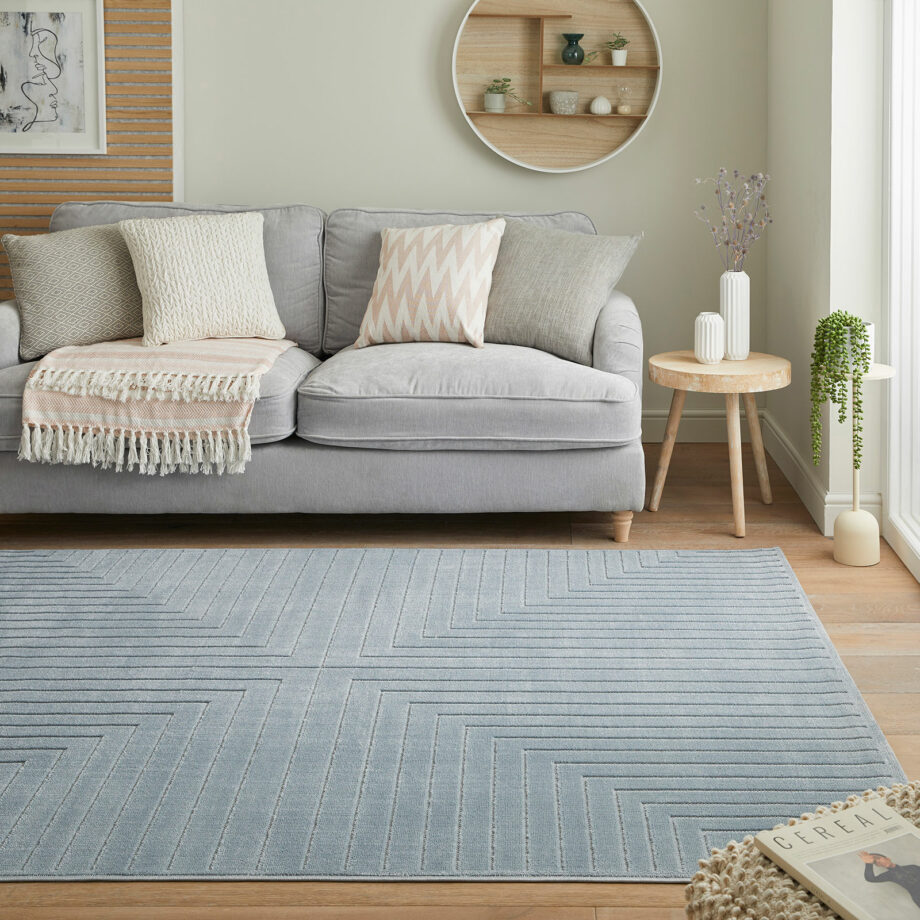 Concept Looms tapijt Maze MAZ104 BLUE 220X160 5430446528274 5