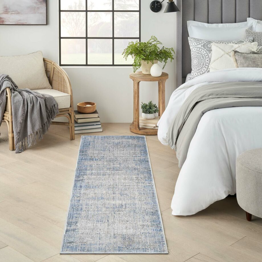 Nourison tapijt Abstract Hues ABH02 BLGRY BLUE GREY 2x8 099446906304 interior 1