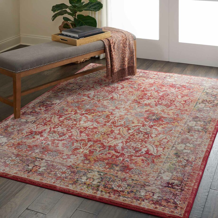 Nourison tapijt Ankara Global ANR02 RED 5X7 099446456472 interior 3 C