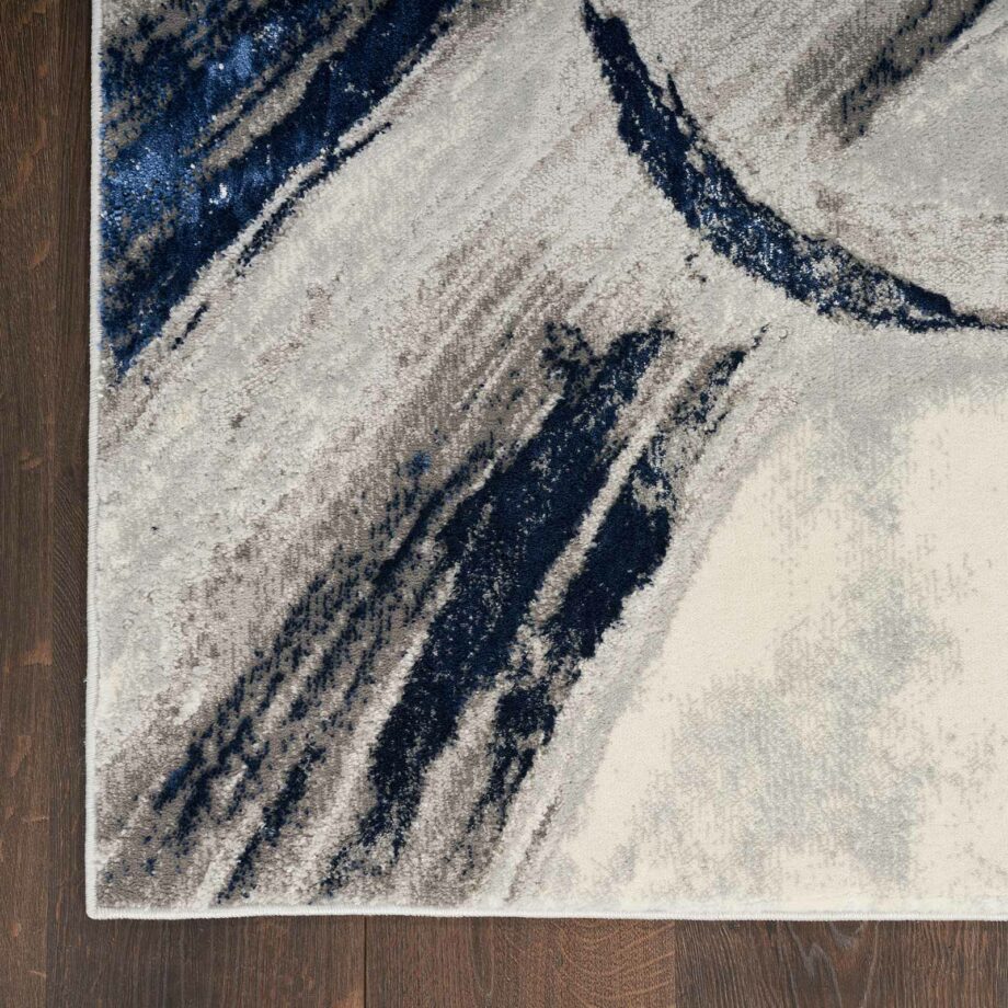 Nourison tapijt Brush Strokes BSK02 GRYNV GREY NAVY 5x7 099446899002 CR