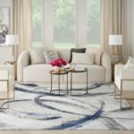 Nourison tapijt Brush Strokes BSK02 GRYNV GREY NAVY 8x10 099446899019 interior 3