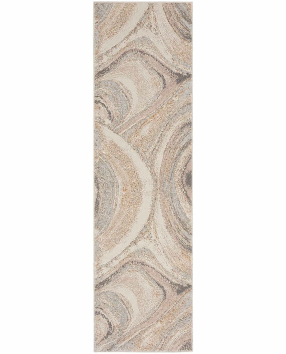 Nourison tapijt Brush Strokes BSK03 CRMGY CREAM GREY 2x8 099446899033