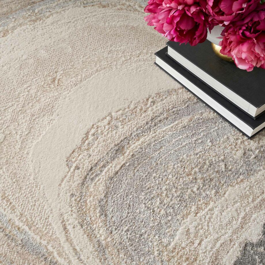 Nourison tapijt Brush Strokes BSK03 CRMGY CREAM GREY 5x7 099446899040 interior 2