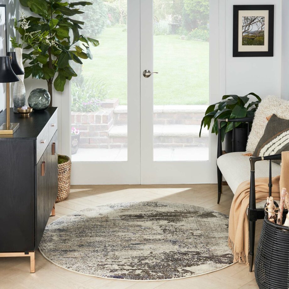 Nourison tapijt Celestial CES02 IVGRY IVORY GREY 5RND 099446179432 interior 3