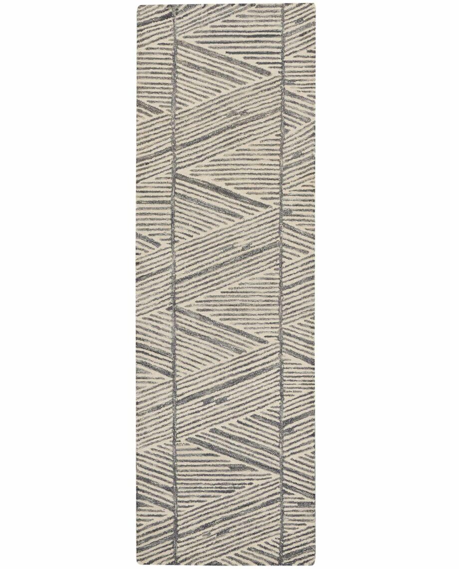 Nourison tapijt Colorado CLR01 GRYWT GREY WHITE 2x8 099446790224