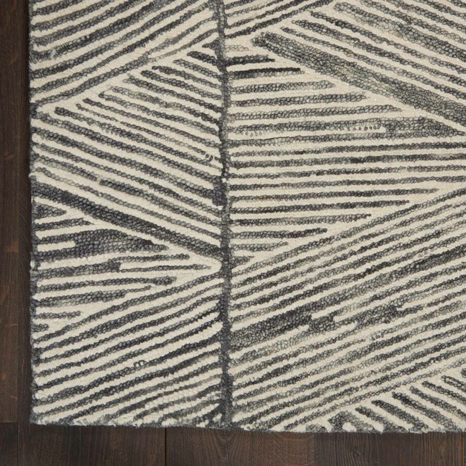 Nourison tapijt Colorado CLR01 GRYWT GREY WHITE 5x7 099446790279 CR