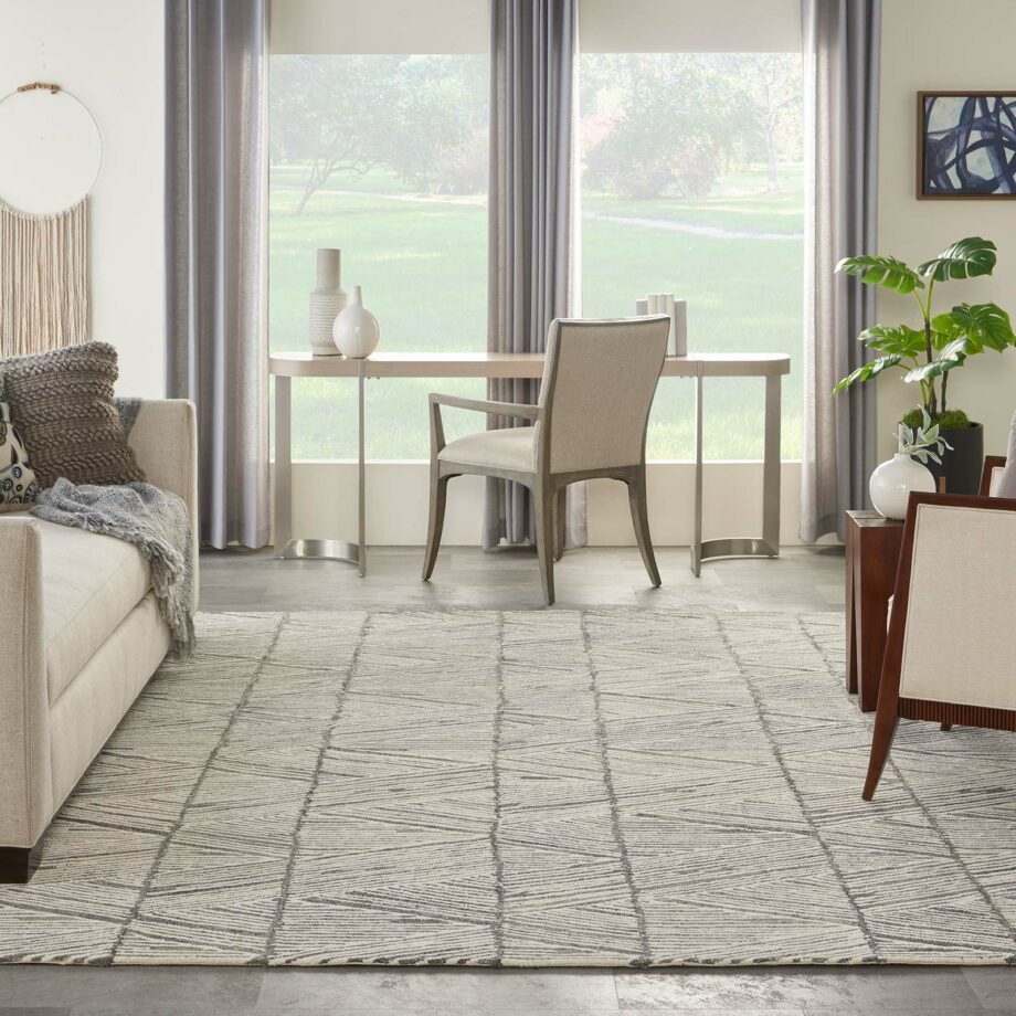 Nourison tapijt Colorado CLR01 GRYWT GREY WHITE 8x10 099446790293 interior 3