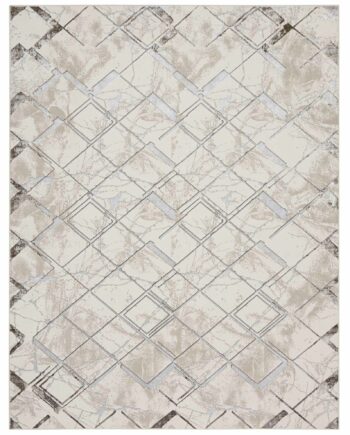 Nourison tapijt Glitz GLZ02 IVGRY IVORY GREY 8x10 099446133748