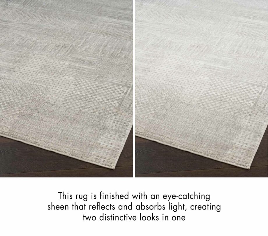 Nourison tapijt Glitz GLZ09 SILGY SILVER GREY 5x7 099446904041 LIGHT DARK TX03