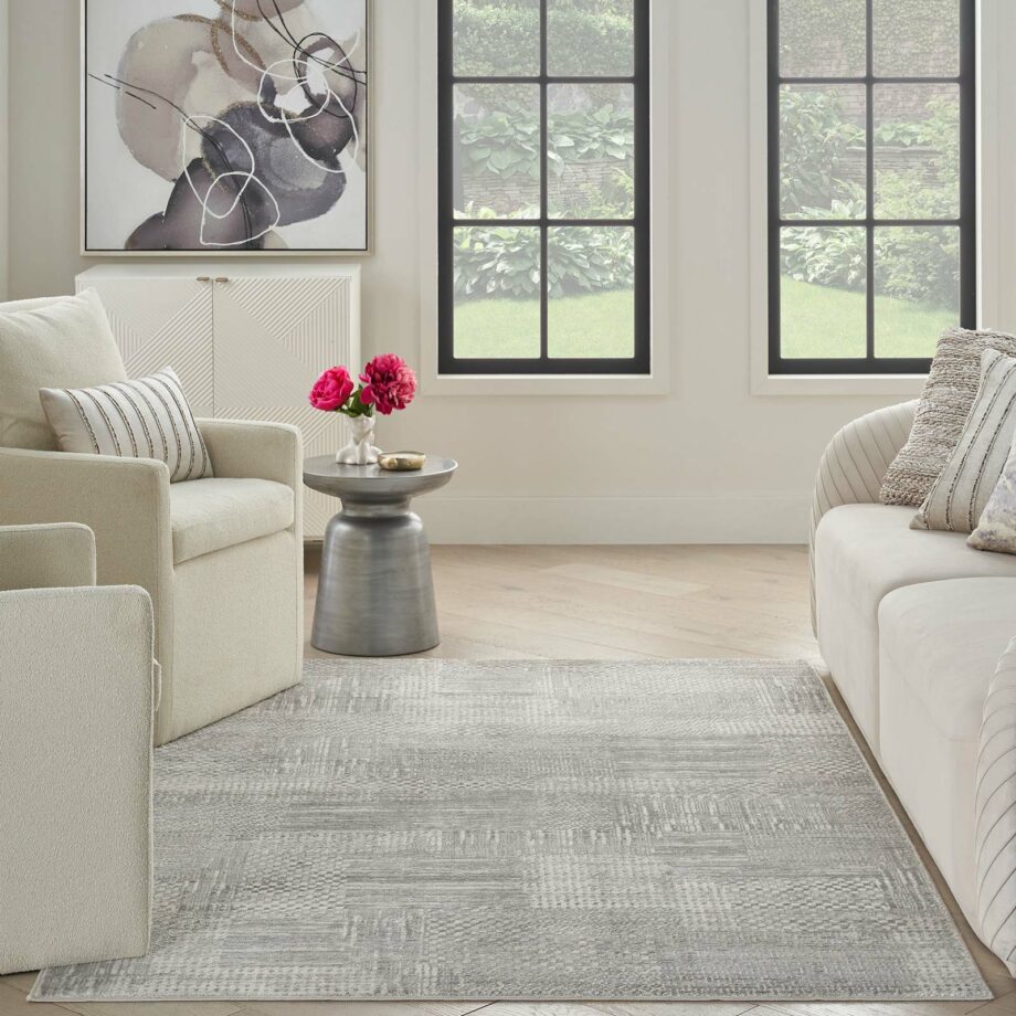 Nourison tapijt Glitz GLZ09 SILGY SILVER GREY 5x7 099446904041 interior 3