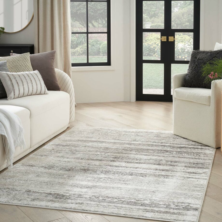 Nourison tapijt Glitz GLZ10 CRMGY CREAM GREY 5x7 099446904058 interior 1