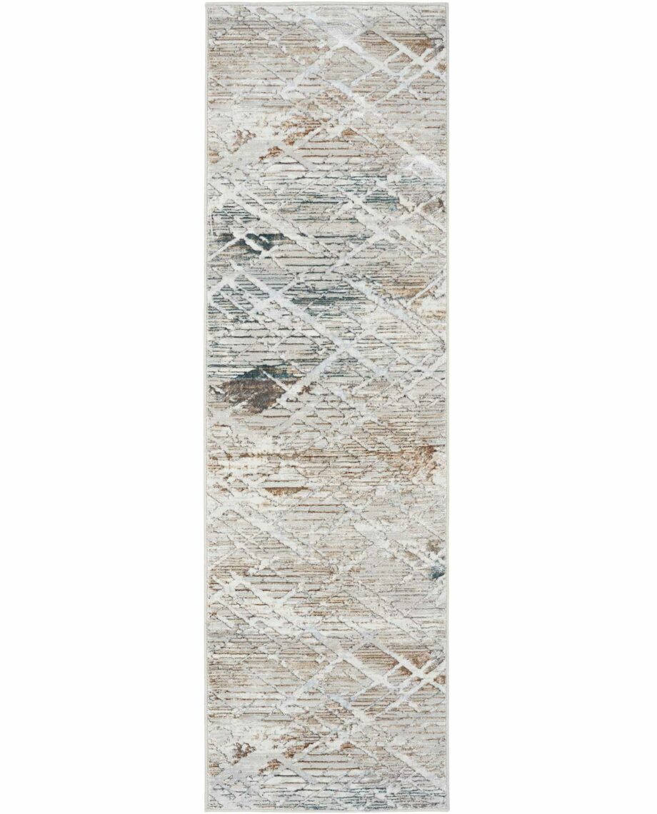 Nourison tapijt Glitz GLZ11 GRYMT GREY MULTICOLOR 2x8 099446912039