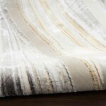 Nourison tapijt Glitz GLZ21 GRYGD GREY GOLD 5x7 099446951151 TX01