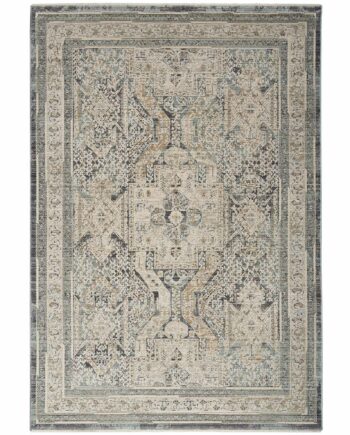 Nourison tapijt Lynx LNX01 IVCHA IVORY CHARCOAL 5x8 099446082619