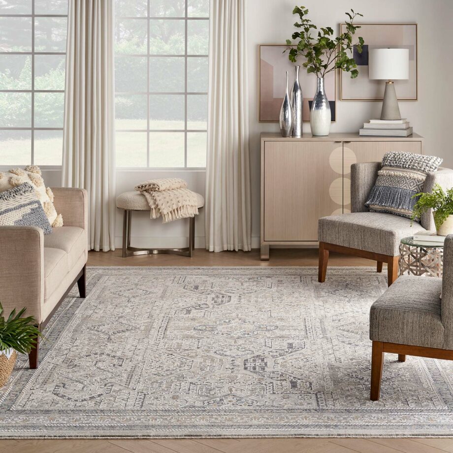 Nourison tapijt Lynx LNX01 IVGBL IVORY GREY BLUE 12x16 099446082237 interior 3