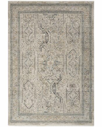 Nourison tapijt Lynx LNX01 IVGBL IVORY GREY BLUE 5x8 099446082169