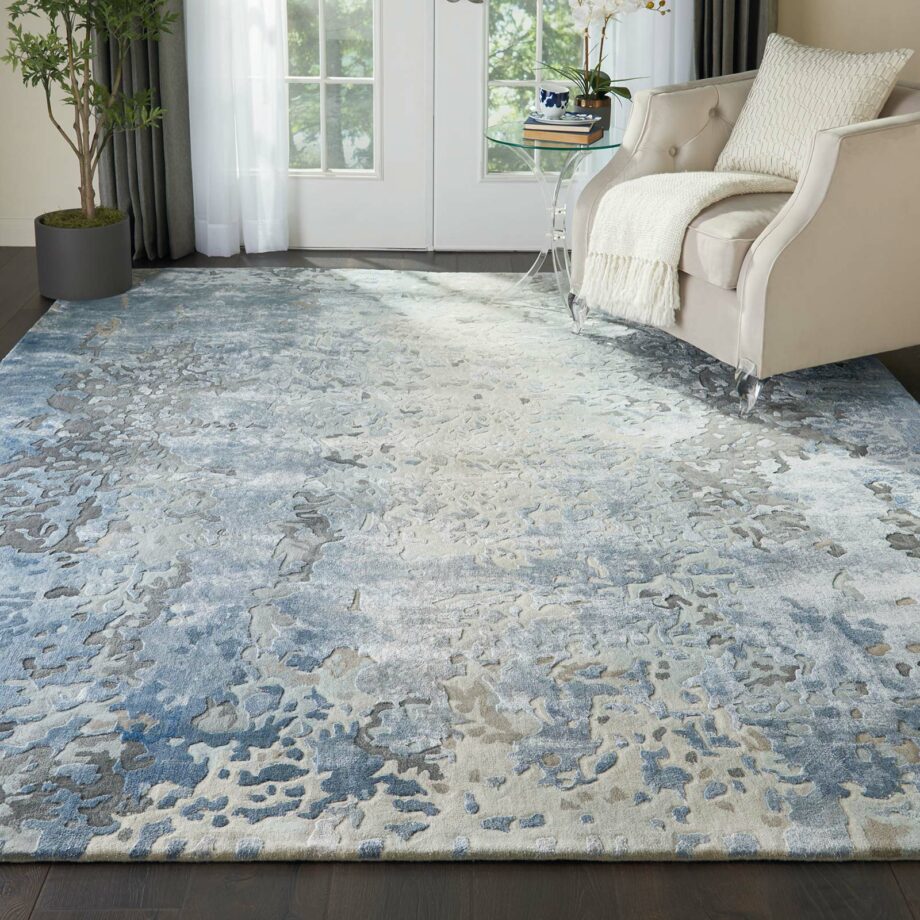 Nourison tapijt Prismatic PRS17 DENIM 8x10 099446471185 interior 1