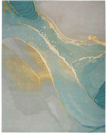 Nourison tapijt Prismatic PRS27 GRSFM GREY SEAFOAM 8x10 099446891938