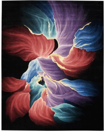 Nourison tapijt Prismatic PRS34 BLACK 8X10 099446160546