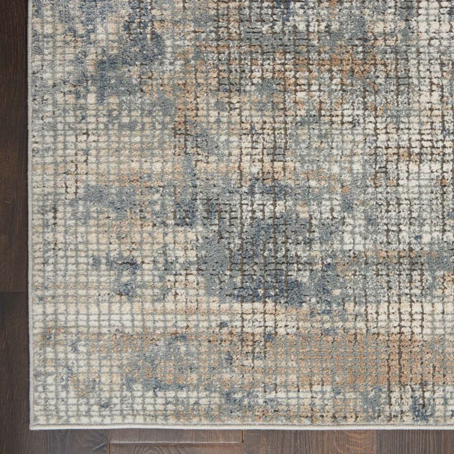 Nourison tapijt Quarry QUA02 BLBGE BLUE BEIGE 5x7 099446746207 CR
