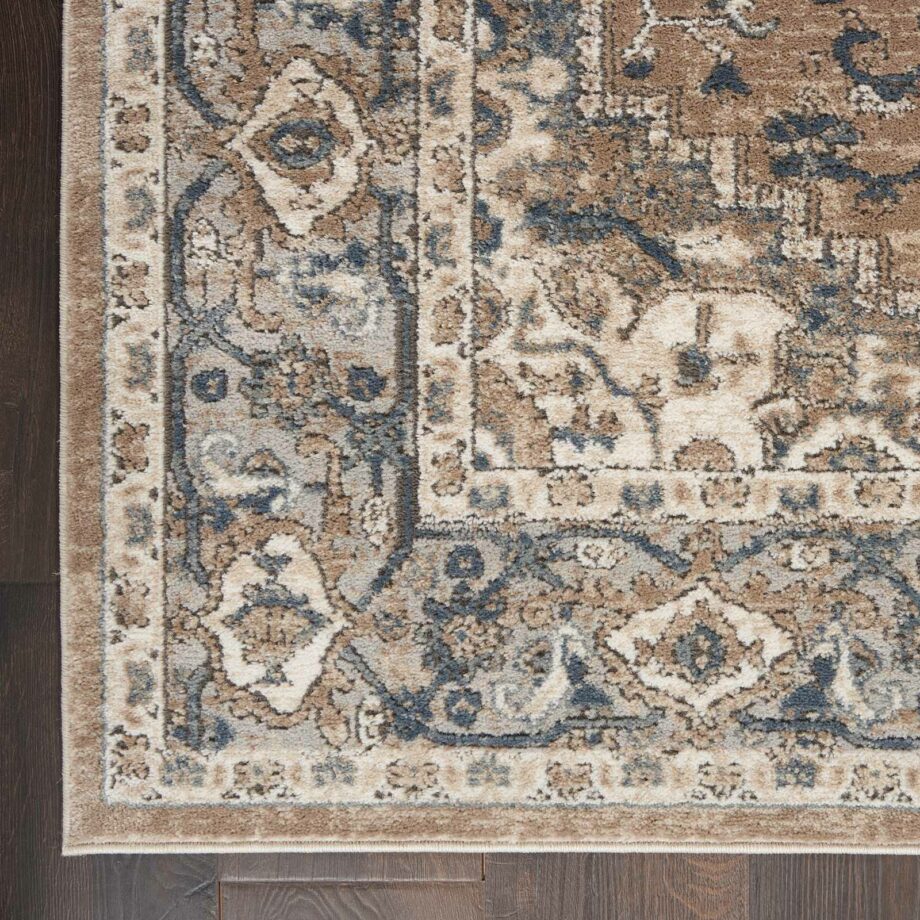 Nourison tapijt Quarry QUA05 BGEGY BEIGE GREY 5x7 099446746283 CR