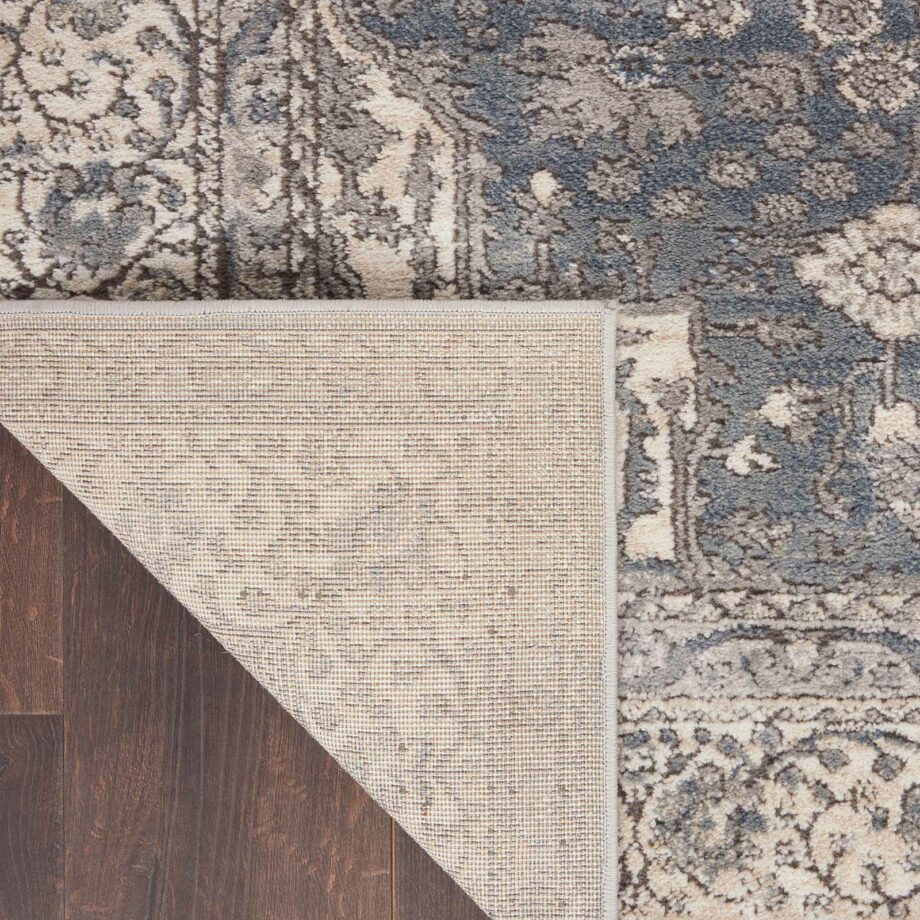 Nourison tapijt Quarry QUA07 GRYIV GREY IVORY 5x7 099446746306 CRB