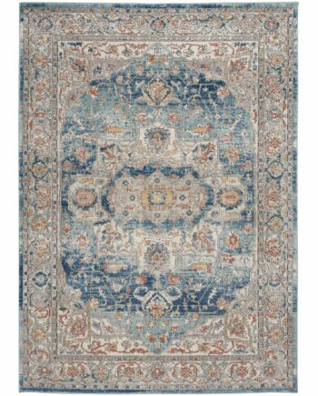 Nourison tapijt Quarry QUA11 IVBLU IVORY BLUE 5X7 099446819864