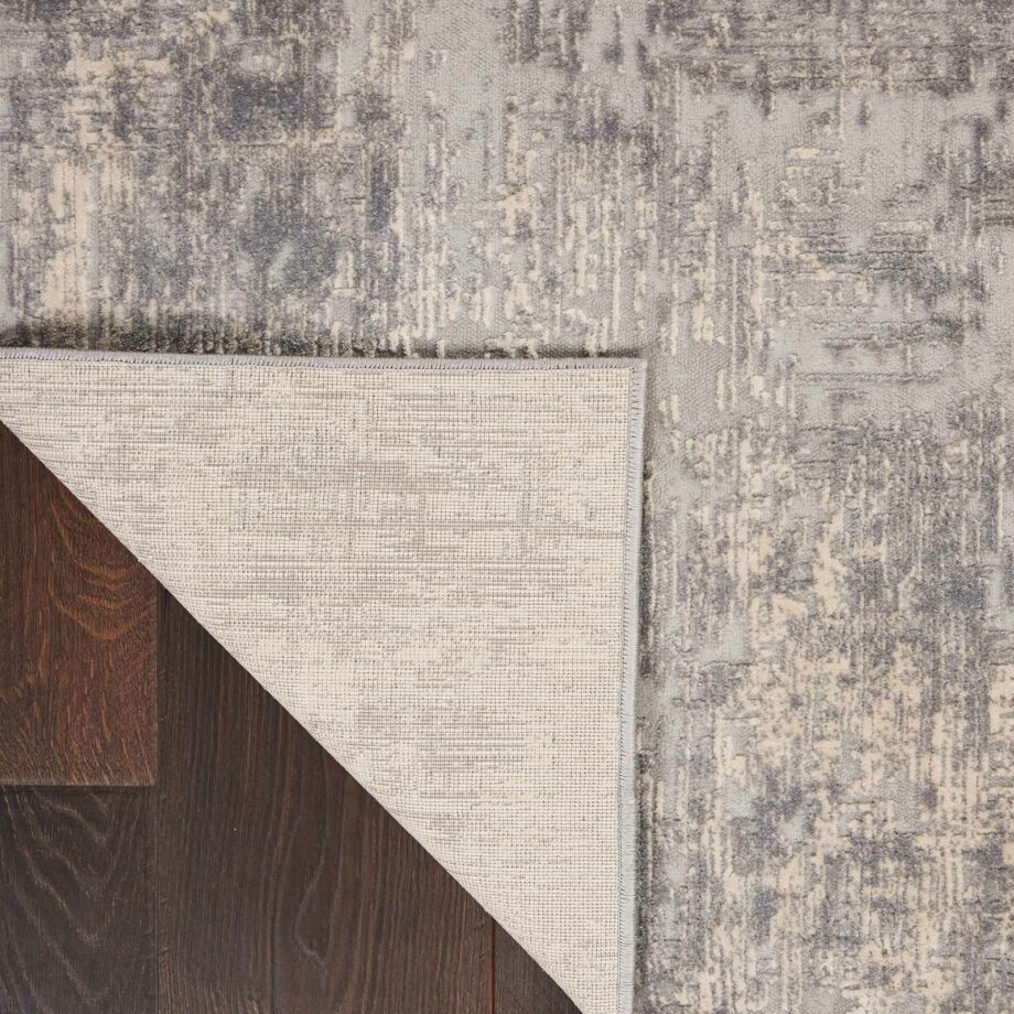 Nourison tapijt Rustic Textures RUS01 IVSIL IVORY SILVER 5X7 099446476135 CRB C