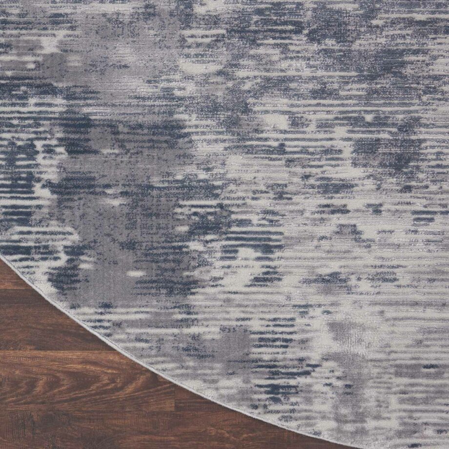 Nourison tapijt Rustic Textures RUS05 GREY 8XRND 099446835949 CR