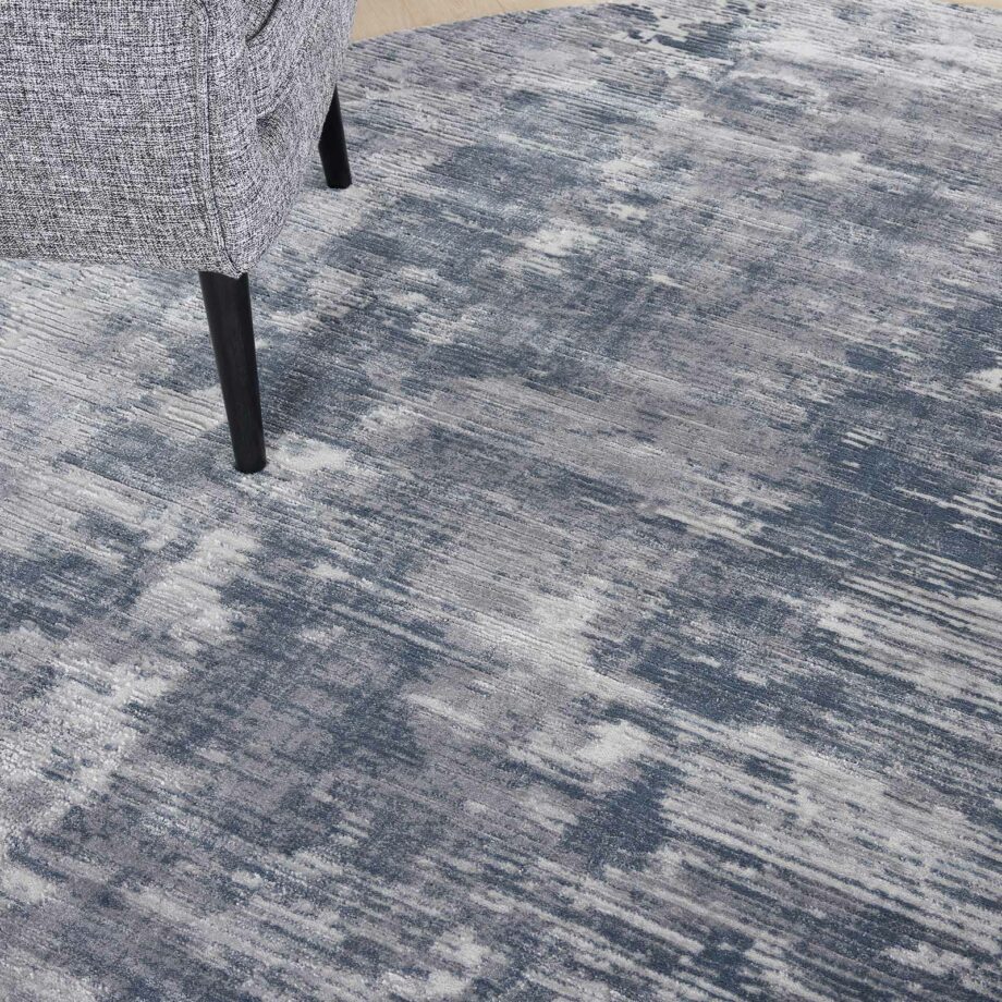 Nourison tapijt Rustic Textures RUS05 GREY 8XRND 099446835949 interior 2