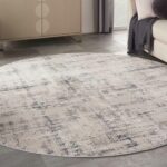 Nourison tapijt Rustic Textures RUS06 IVBLU IVORY BLUE 8XRND 099446835970 interior 1